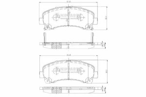 Klocki Hamulcowe Isuzu D-max 2.5 Td Nipparts Nippa