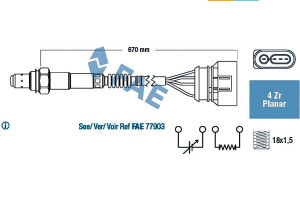 Sonda Lambda (ogrzewana) Audi A4 A6 A8 Allroad Sko