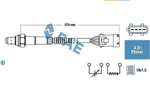 Sonda Lambda (ogrzewana) Citroen Berlingo C2 C3 I