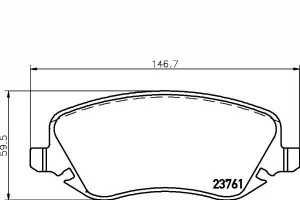 Klocki Hamulcowe Lancia Przód Thesis 02- Textar