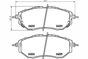 Klocki Hamulcowe Subaru Przód Legacy 03- Textar