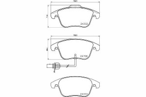 Klocki Hamulcowe Vw Przód A4 A5 07- Tarcza 314mm T
