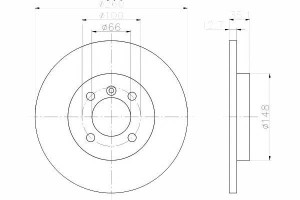 Tarcze Hamulcowe 2szt Bmw Przód E30 82-91 Textar