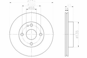 Tarcze Hamulcowe 2szt Mazda Przód 323 89- 121 -96