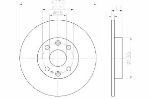 Tarcze Hamulcowe 2szt Mazda Tył 323 89-94 Mx-3 Mx-