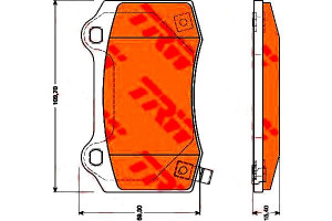 Klocki Hamulcowe Jeep Tył Grand Cherokee 6,1-6,4 S