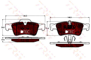 Klocki Hamulcowe Mercedes Tył W164 W251 X164 05- D