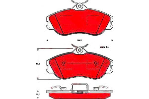 Klocki Hamulcowe Vw Przód A80 100 200 82-95 Z Czuj