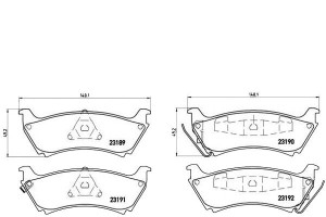 Klocki Hamulcowe Mercedes W163 Ml230-ml320 98-98ty