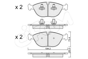 Klocki Hamulcowe Bmw 7 E38 750i 94-01 Cifam