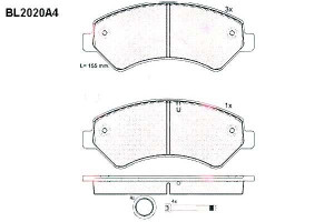 Klocki Hamulcowe Citroen Jumper Fiat Ducato Peugeo