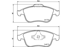 Klocki Hamulcowe Hella Pagid 410600032r 410602933r