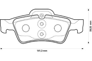 Klocki Hamulcowe Ceramiczne Mercedes Cls (c218) Cl