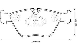 Klocki Hamulcowe Ceramiczne Bmw 3 (e46) X3 (e83) Z