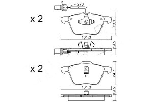 Klocki Hamulcowe Vw T4 98- Czuj K.16 Metelli