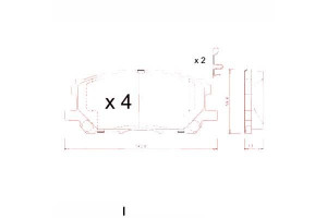 Klocki Hamulcowe Lexus Rx300 03-08 Zimmermann