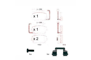 Klocki Hamulcowe Vw Phaeton 02-16 Tył Z Czuj. Zimm