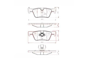 Klocki Hamulcowe Bmw 3 F30 12- Tył Zimmermann
