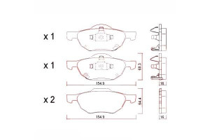 Klocki Hamulcowe Honda Accord 03-08 Z Czuj. Zimmer