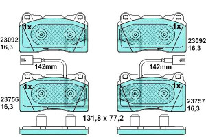 Klocki Hamulcowe Ceramiczne Alfa Romeo Giulietta 1
