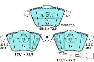 Klocki Hamulcowe Ceramiczne Audi A3 Seat Leon Skod