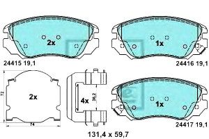 Klocki Hamulcowe Ceramiczne Chevrolet Malibu Gmc T