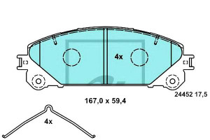Klocki Hamulcowe Ceramiczne Lexus Es Nx Rx Toyota