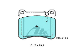 Klocki Hamulcowe Ceramiczne Mercedes C (cl203) C T