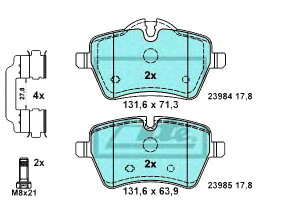Klocki Hamulcowe Ceramiczne Mini (r50 R53) (r52) (
