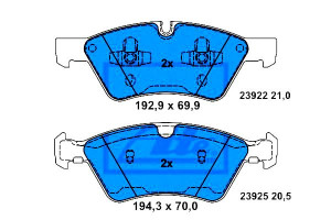 Klocki Hamulcowe Mercedes Przód W164 X164 W211 W25