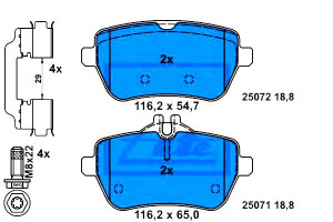 Klocki Hamulcowe Mercedes Tył W222 C217 R231 12- A