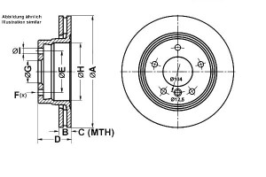 Tarcze Hamulcowe Powerdisc Bmw 3 (e36) 3 (e46) 1.6