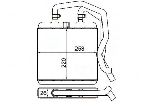 Nagrzewnica Behr Hella 500388092 351000601