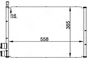 Skraplacz Behr Hella 1254203 1146195 2s6h19710aa 1