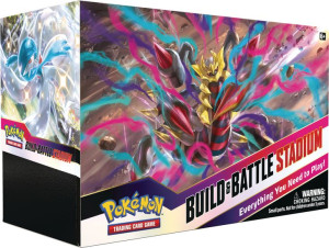 STADIUM 2 BUILD BATTLE BOX +karty PROMO 4 boostery Pokemon Lost Origin