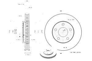 Tarcze Hamulcowe 2szt. Buick Century Lesabre Rende