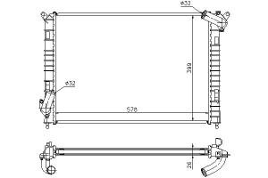 Chłodnica Silnika Mini (r50 R53) (r52) 1.6 03.02-1