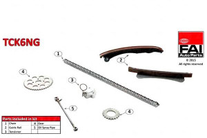 Zestaw Łańcucha Rozrządu Fiat 1,3 Jtd Fai Autopart