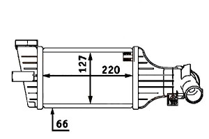 Intercooler Opel Astra G Zafir Hella