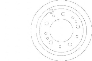 Tarcze Hamulcowe 2szt Toyota Land Cruiser 98-07 Ty