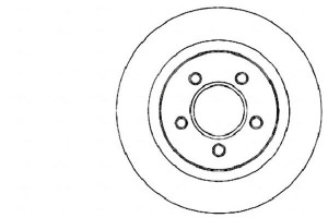 Tarcze Hamulcowe 2szt Chrysler 300m 98-04 Przód A.