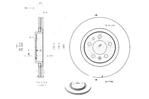 Tarcze Hamulcowe Brembo 1j0615301e 1j0615301p