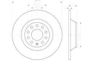 Tarcze Hamulcowe Hella Pagid 4f0615601e