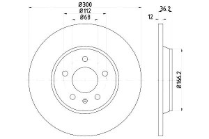 Tarcze Hamulcowe Hella Pagid 8k0615601b 08a75910