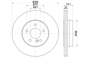 Tarcze Hamulcowe Mintex 4231212 A000 2044230712 A