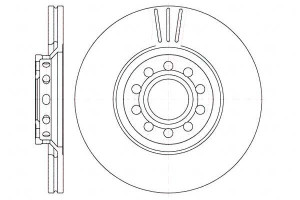 Tarcze Hamulcowe 2szt 312x25 V 5-otw Audi A4 A6 Sk