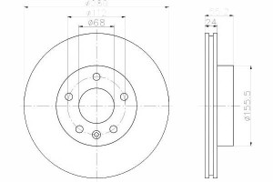 Tarcze Hamulcowe 2szt Vw Przód T4 96- Textar