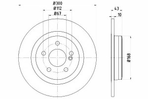 Tarcze Hamulcowe 2szt Mercedes Tył Slk R172 1,8-5,