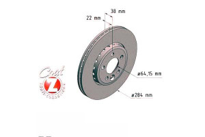 Tarcze Hamulcowe 2szt Rover 75 99-04 Zimmermann