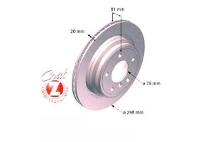 Tarcze Hamulcowe 2szt Bmw 5 E39 95-03 Tył. Went. Z